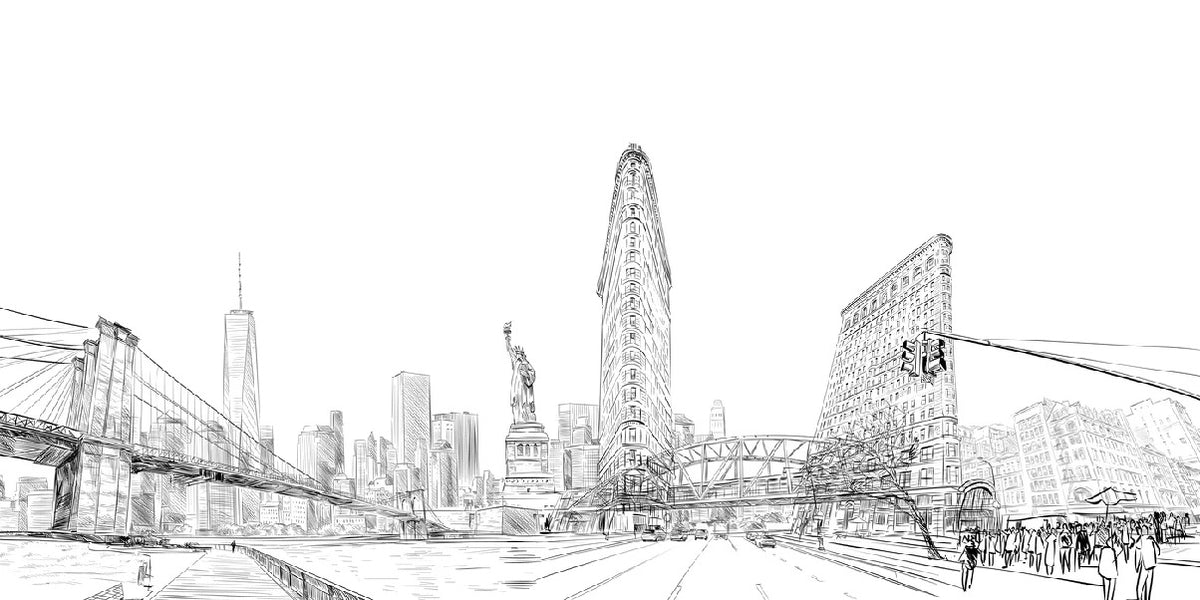 Architekturtapete New York