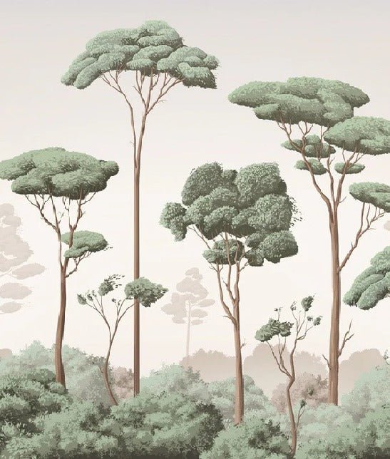 Papier peint brise légère pinède, XXL, tendance