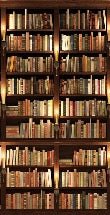Trompe l'oeil Tapete Authentische Bibliothek