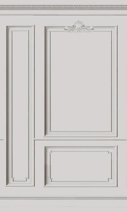 French Haussmannian Wallpaper Hot gray