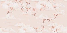 Tapete Kinderzimmer poetisch terracotta