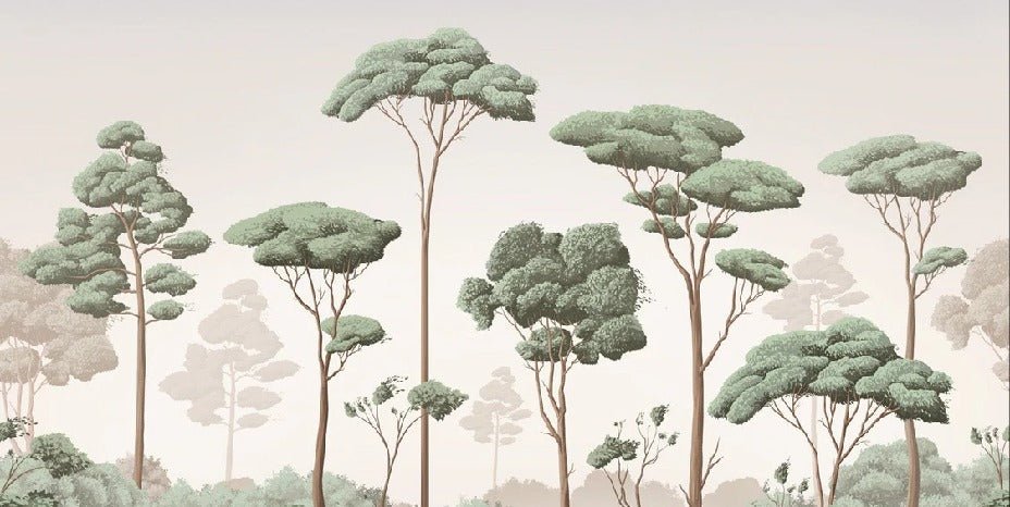 Tapete „Leichter Wind im Pinienwald“