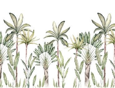 Tropische Aquarell-Tapete