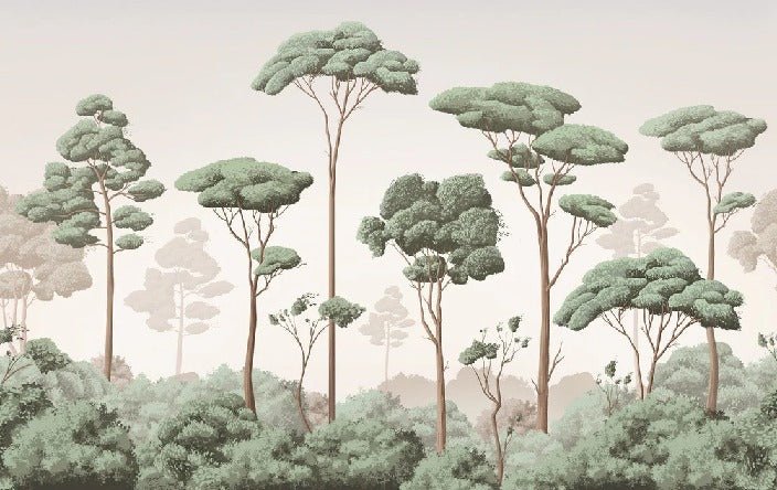 Tapete leichte Brise Kiefernwald