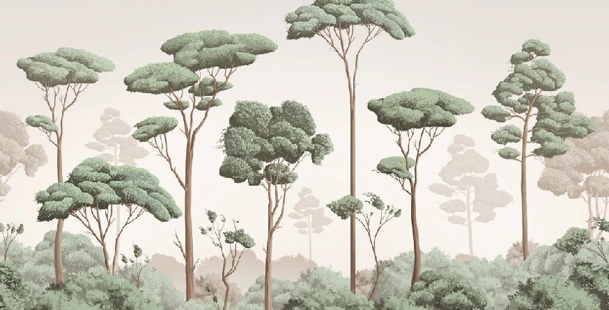 Tapete leichte Brise Kiefernwald