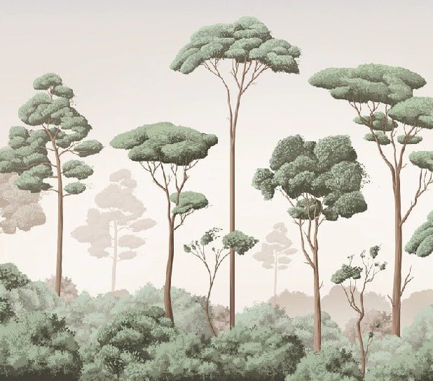 Tapete leichte Brise Kiefernwald