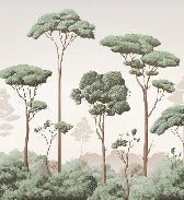 Tapete „Leichter Wind im Pinienwald“