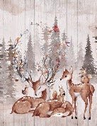 Tapete Kinderzimmer süße Rehe