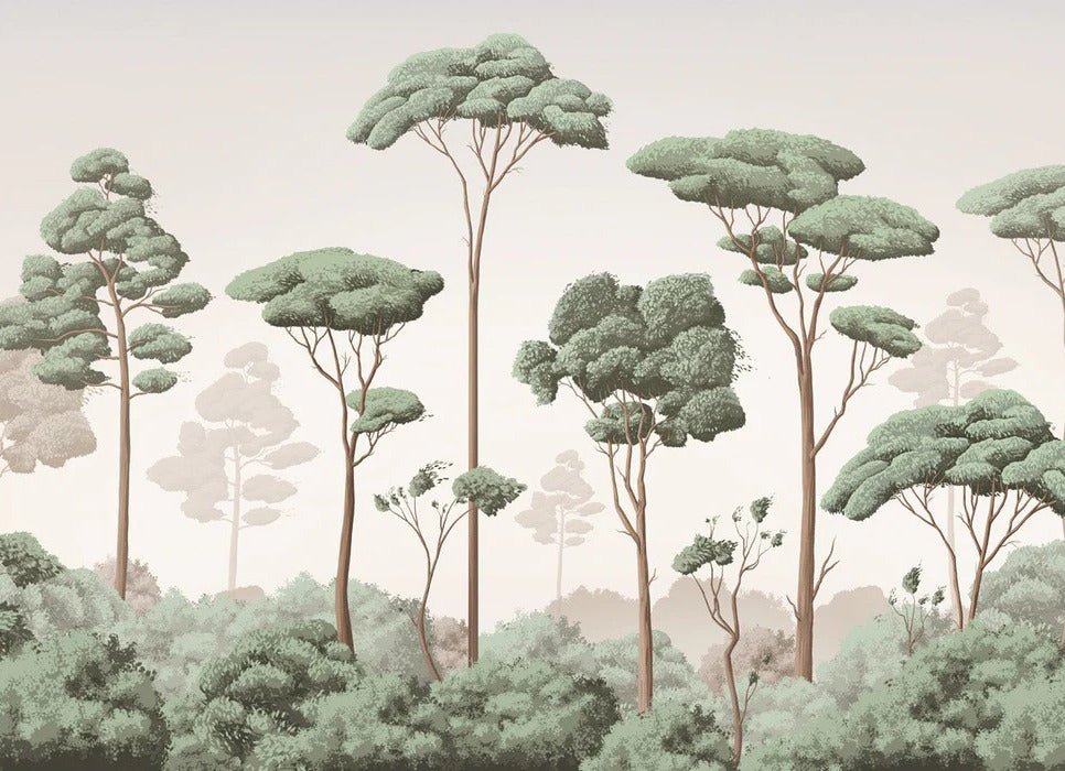 Tapete leichte Brise Kiefernwald