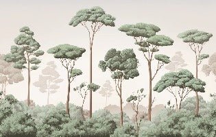 Tapete leichte Brise Kiefernwald