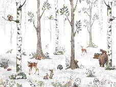 Tapete Tiere Frühling Wald