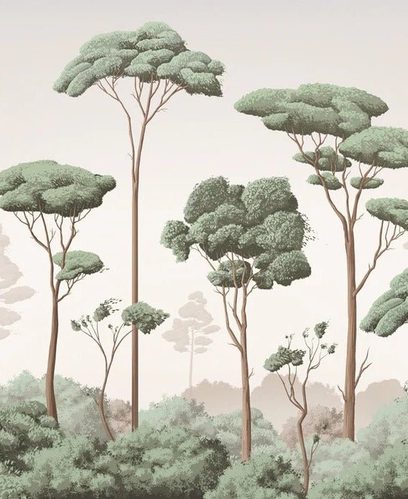 Tapete leichte Brise Kiefernwald