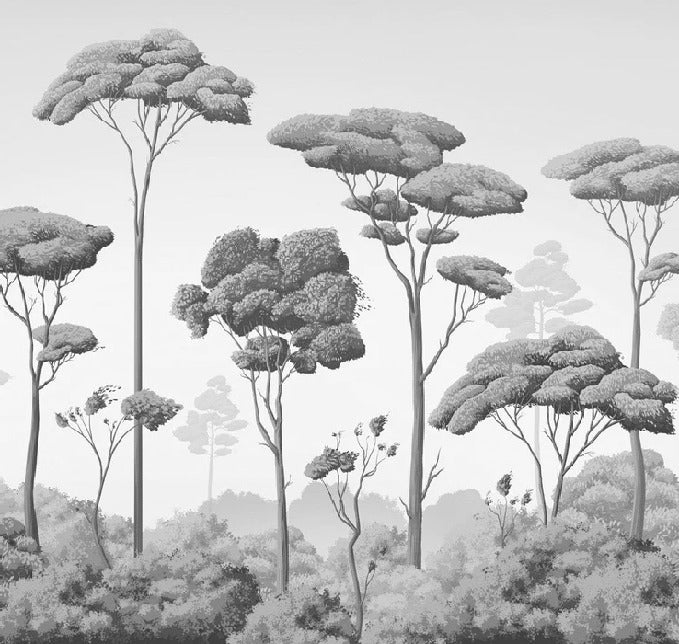 Tapete leichte Brise Kiefernwald