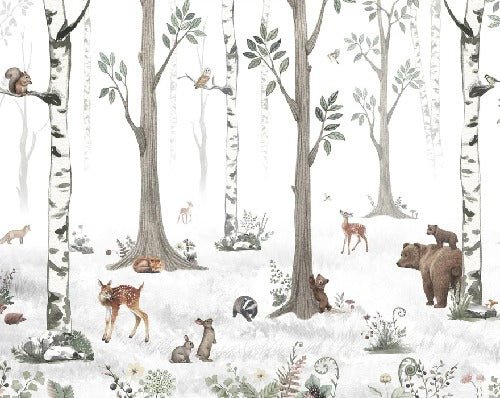 Tapete Tiere Frühling Wald