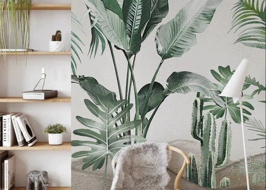 Tapete tropischer Trend Paradiesvogel