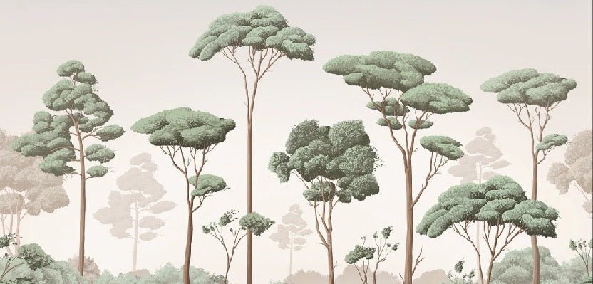 Tapete leichte Brise Kiefernwald