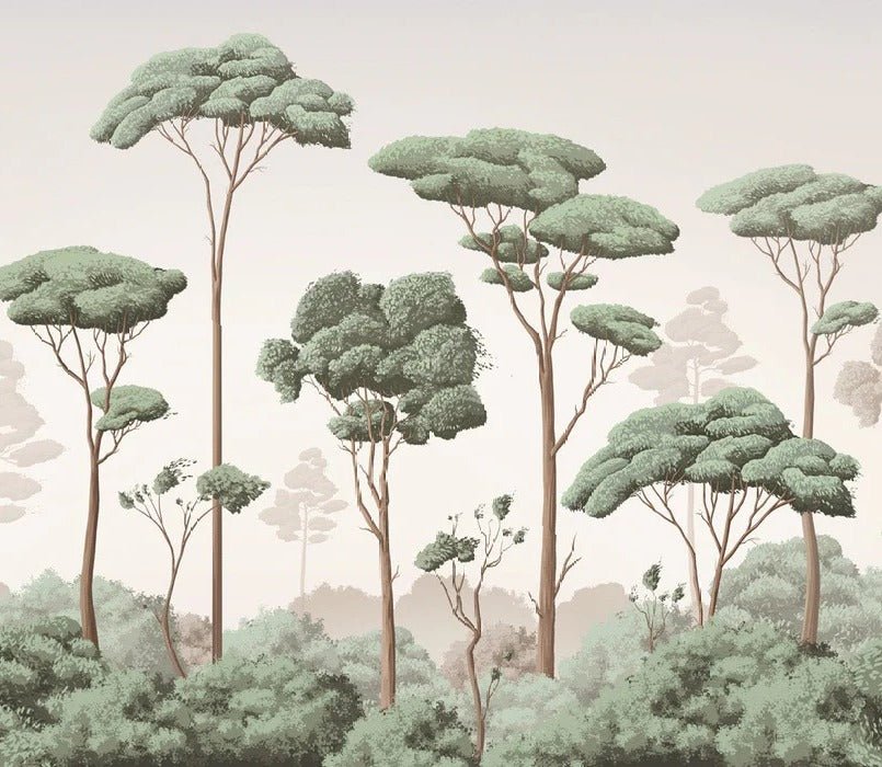 Tapete leichte Brise Kiefernwald