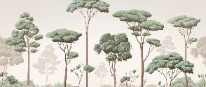 Tapete leichte Brise Kiefernwald