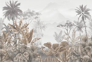 Tapete Trend Tropical Sepia