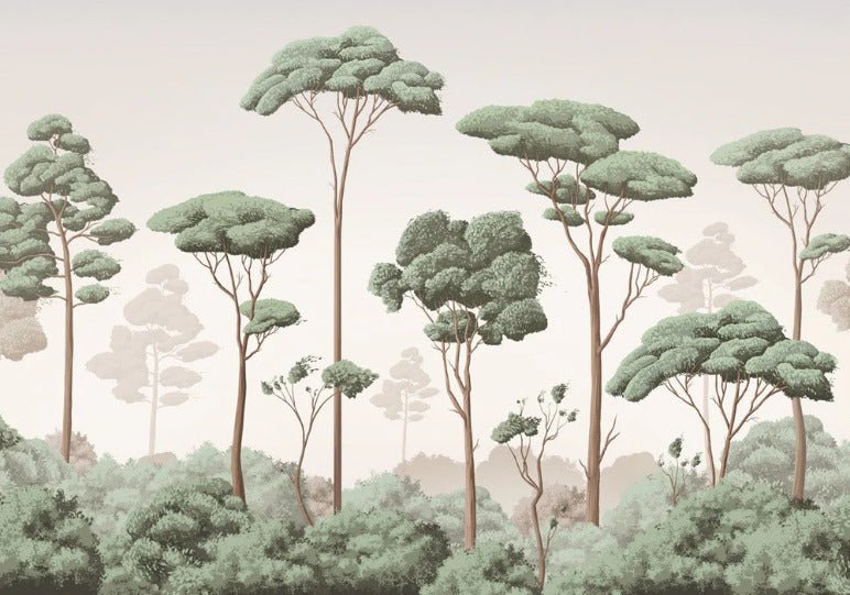 Tapete leichte Brise Kiefernwald