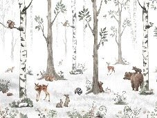 Tapete Tiere Frühling Wald