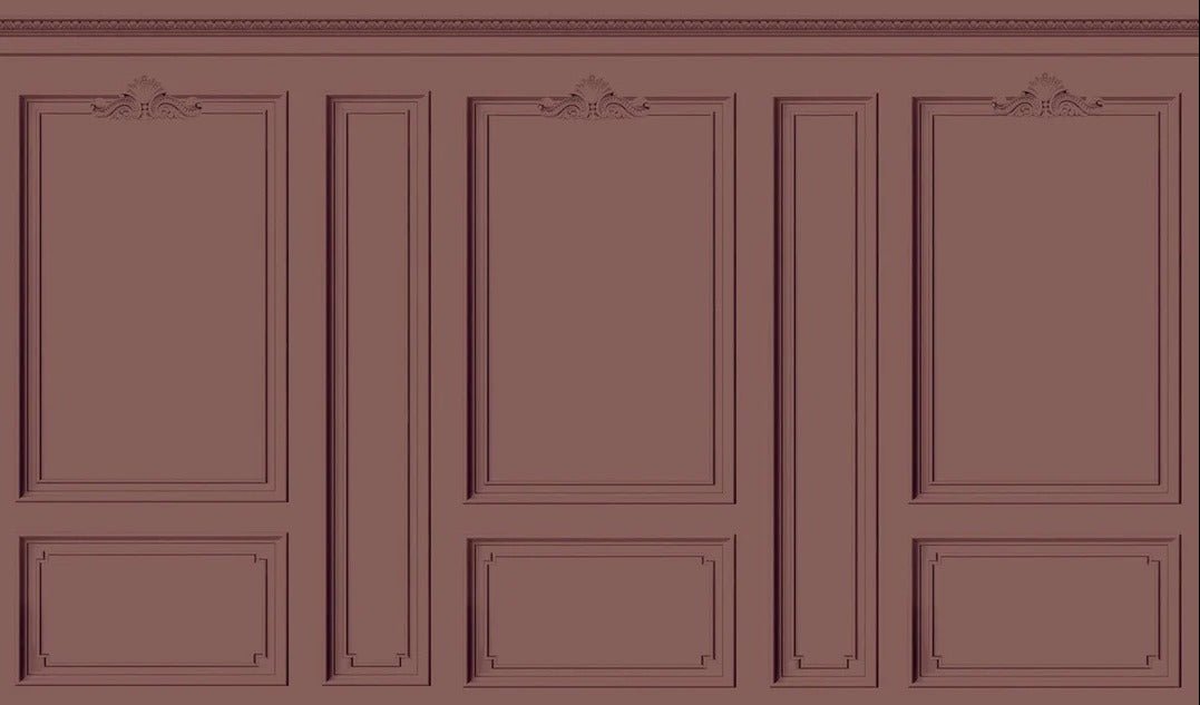 Trompe-l'œil-Tapete im Haussmann-Stil Hacienda