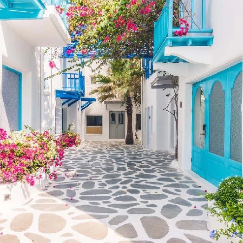 Tapete Griechisches Dorf Santorini