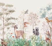 Beige Magic Magic Children's Wallpaper