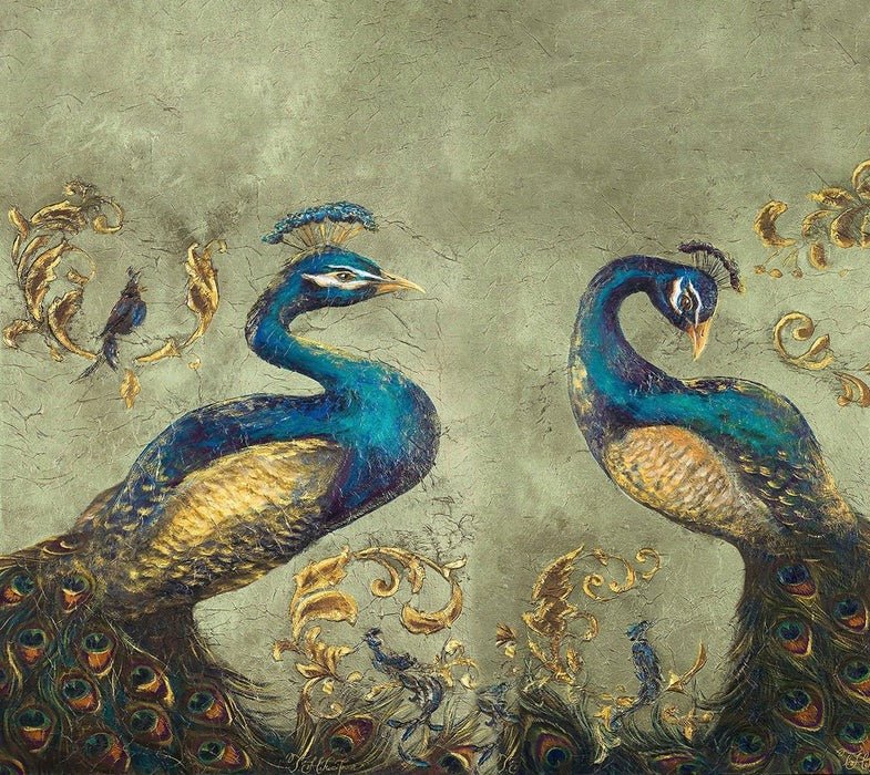 Tapete Vintage Pfau