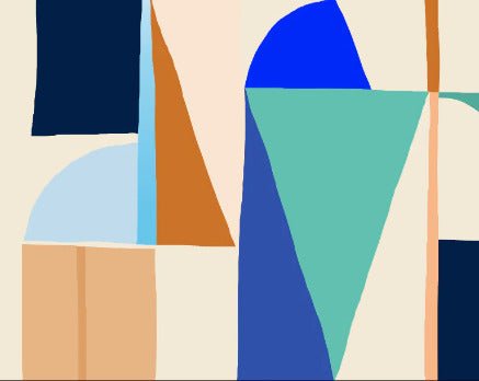 Abstrakte geometrische Trendtapete
