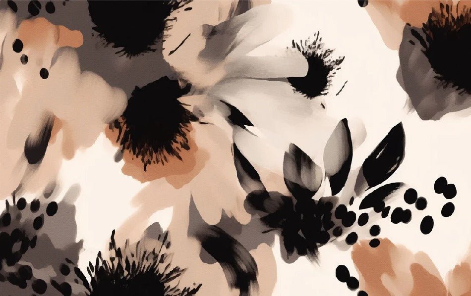Hypnotische Blumentapete