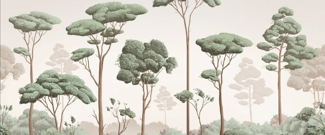 Papier peint brise légère pinède, XXL, tendance