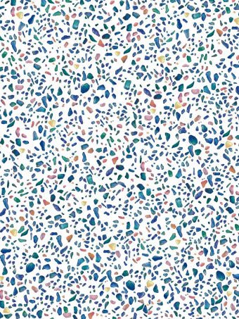 Tapete mit Terrazzo-Effekt