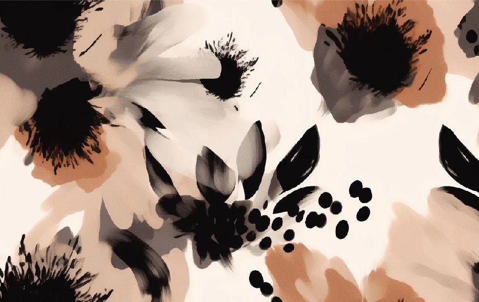 Hypnotische Blumentapete