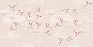 Tapete Kinderzimmer poetisch terracotta