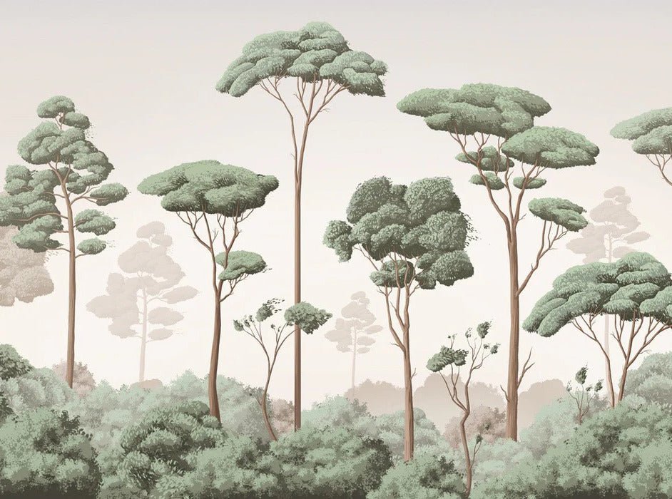 Tapete leichte Brise Kiefernwald