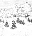 Tapete „Aiguilles d'Arves“