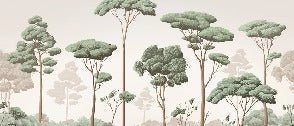 Papier peint brise légère pinède, XXL, tendance