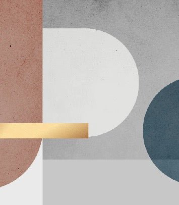 Grafische Zementtapete