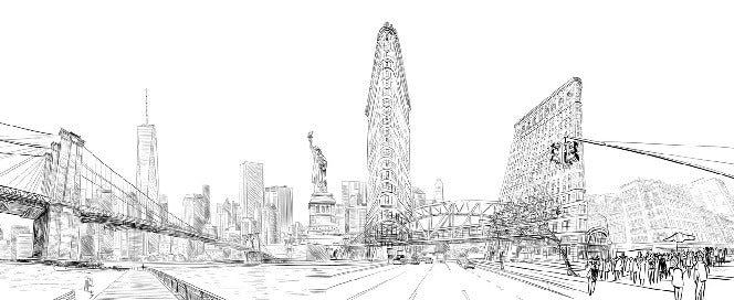 Architekturtapete New York