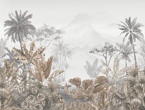 Wc-Tapete Trend Tropical Sepia