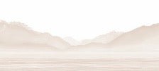 Tapete Annecy und sein friedlicher See Beige