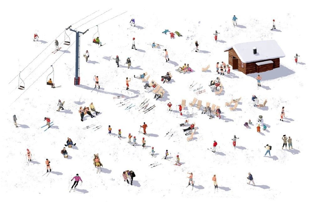 Après-Ski-Panorama-Hintergrundbild