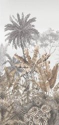 Wc-Tapete Trend Tropical Sepia