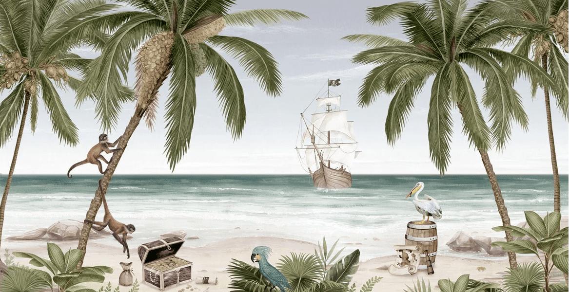 Tapete La Baie aux Pirates – H 229 cm x B 445 cm – Material Softouch