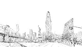 Tapete Architektur New York
