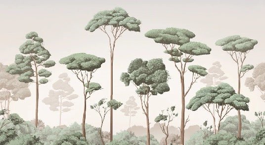 Tapete leichte Brise Kiefernwald