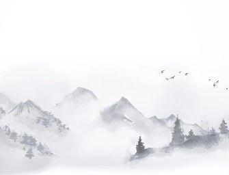 Zen-Tapete minimalistische Landschaft