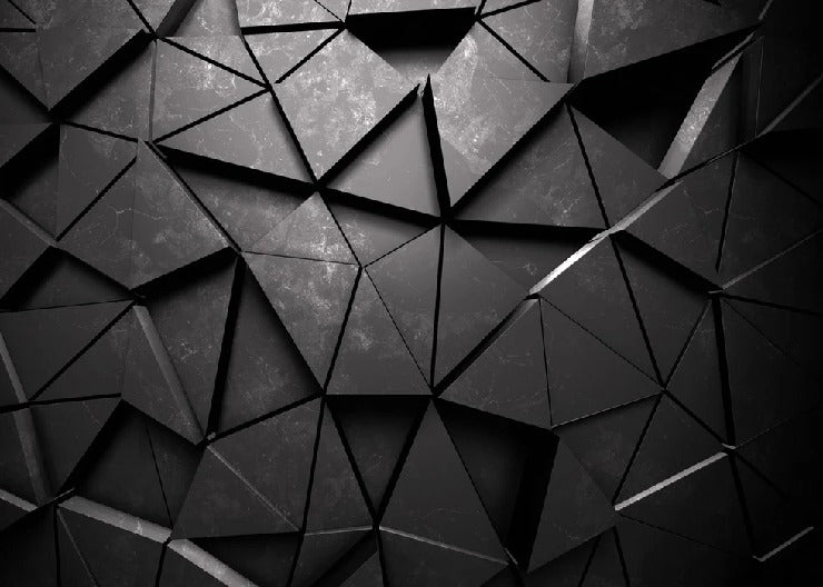 3D-Tapete Black Perspective