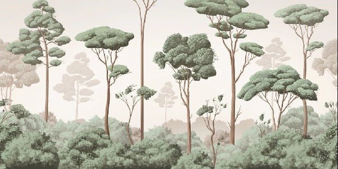 Tapete leichte Brise Kiefernwald